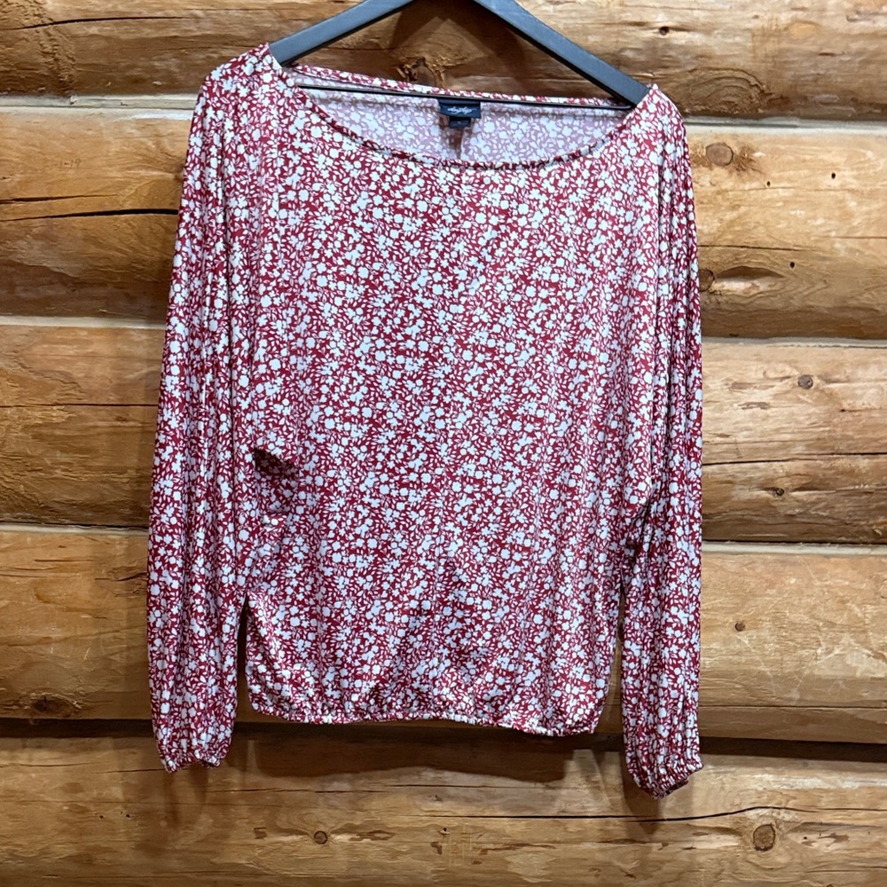 Daytrip Floral Red Women's Top small